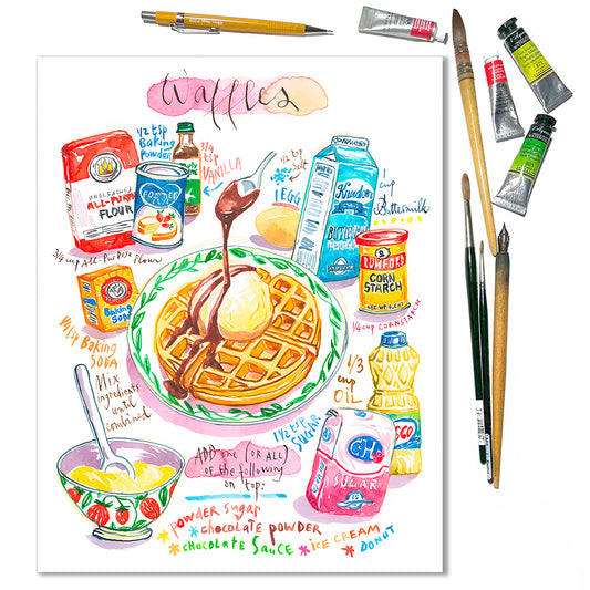 Custom recipe art - Print / Digital file