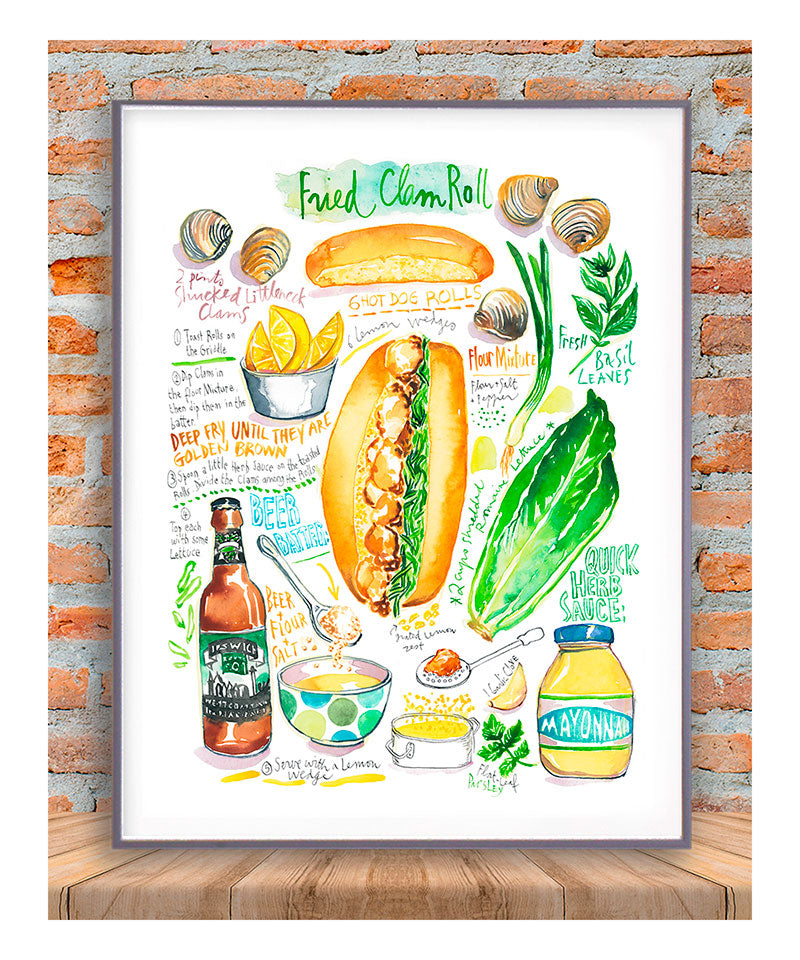 Fried Clam Roll recipe