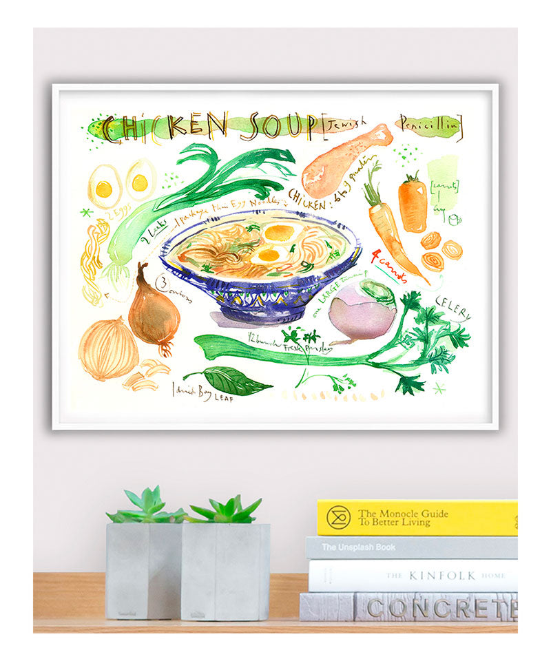 Chicken soup recipe  ( "Jewish penicillin" )
