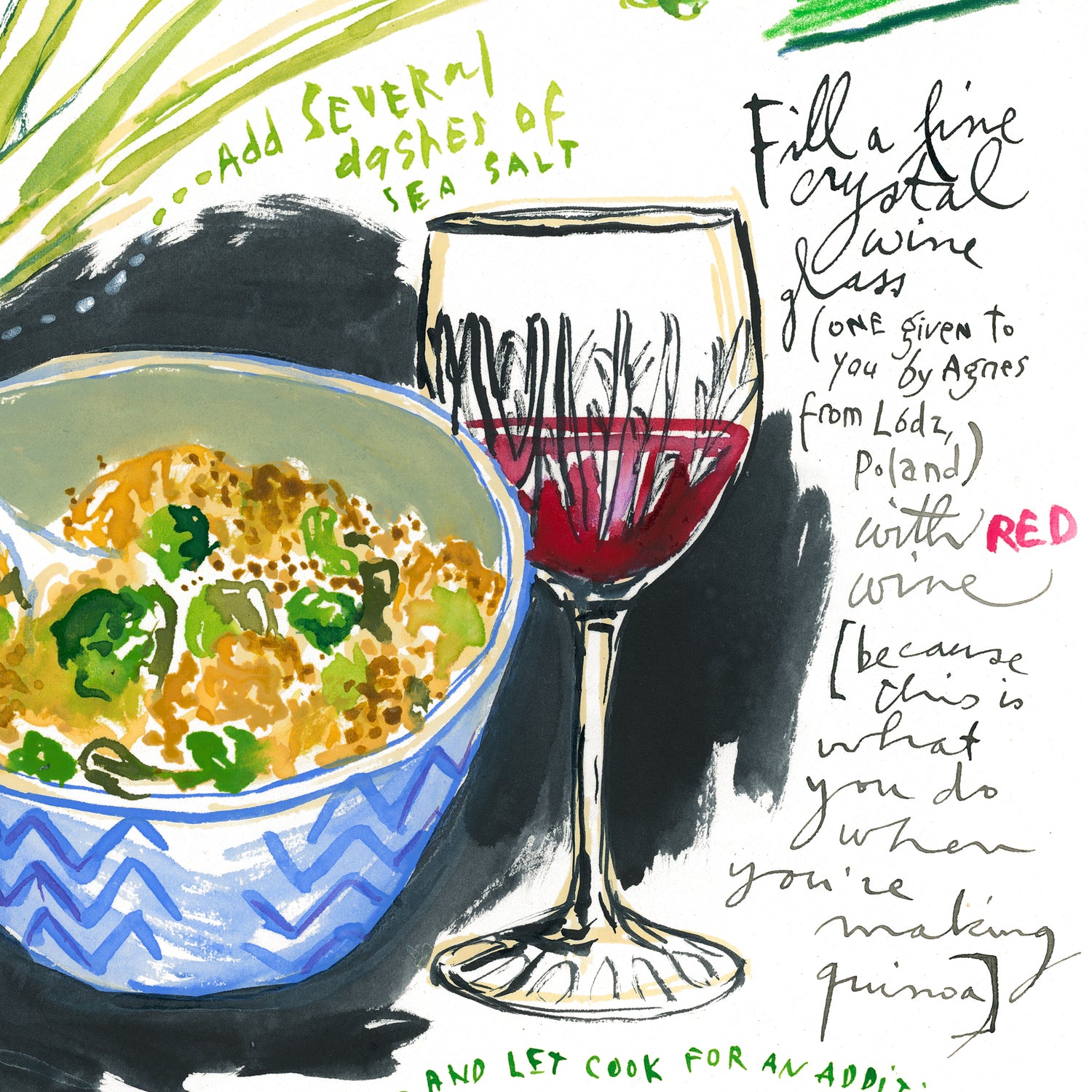 David Lynch's Quinoa and Broccoli Recipe