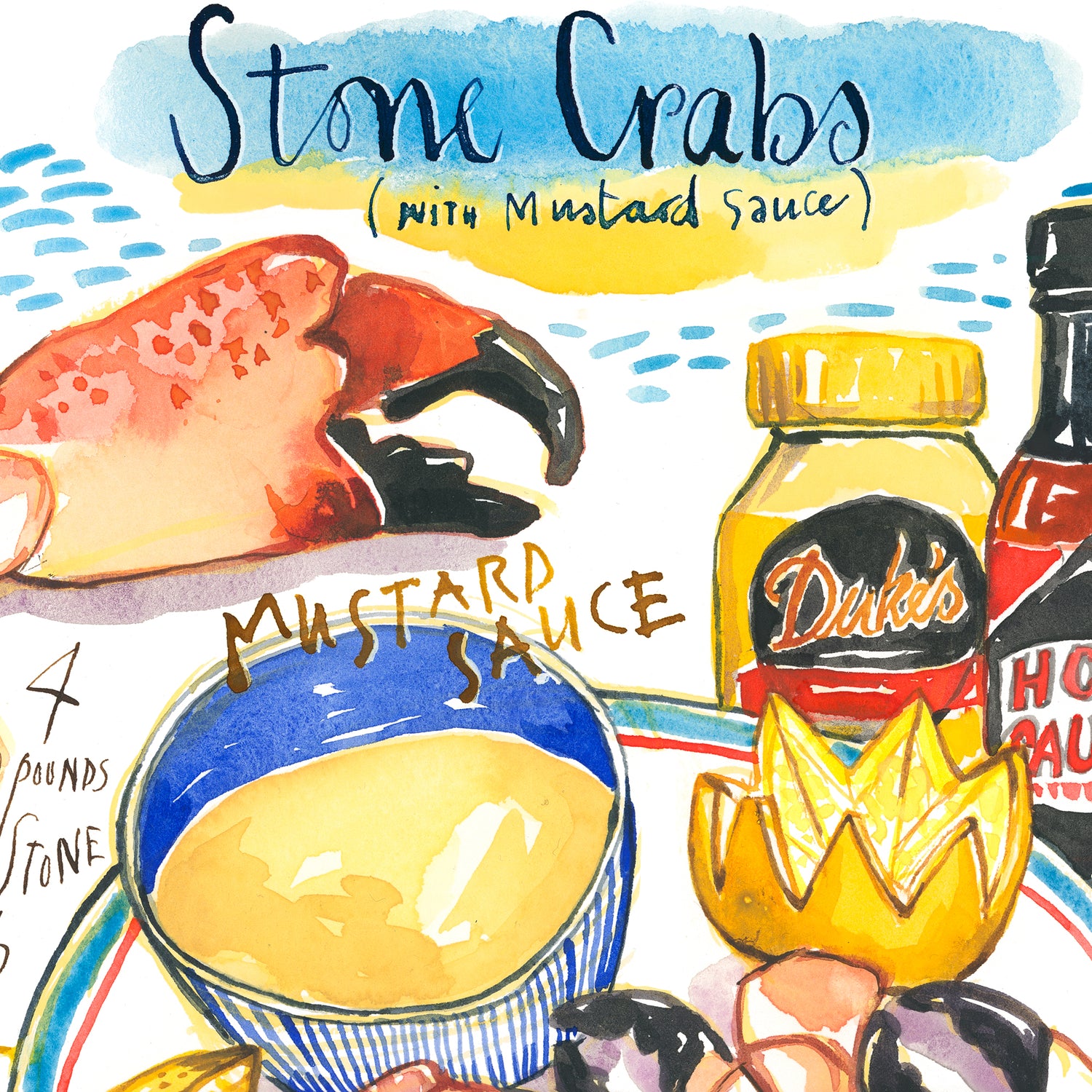 Stone Crab and Mustard Sauce Recipe