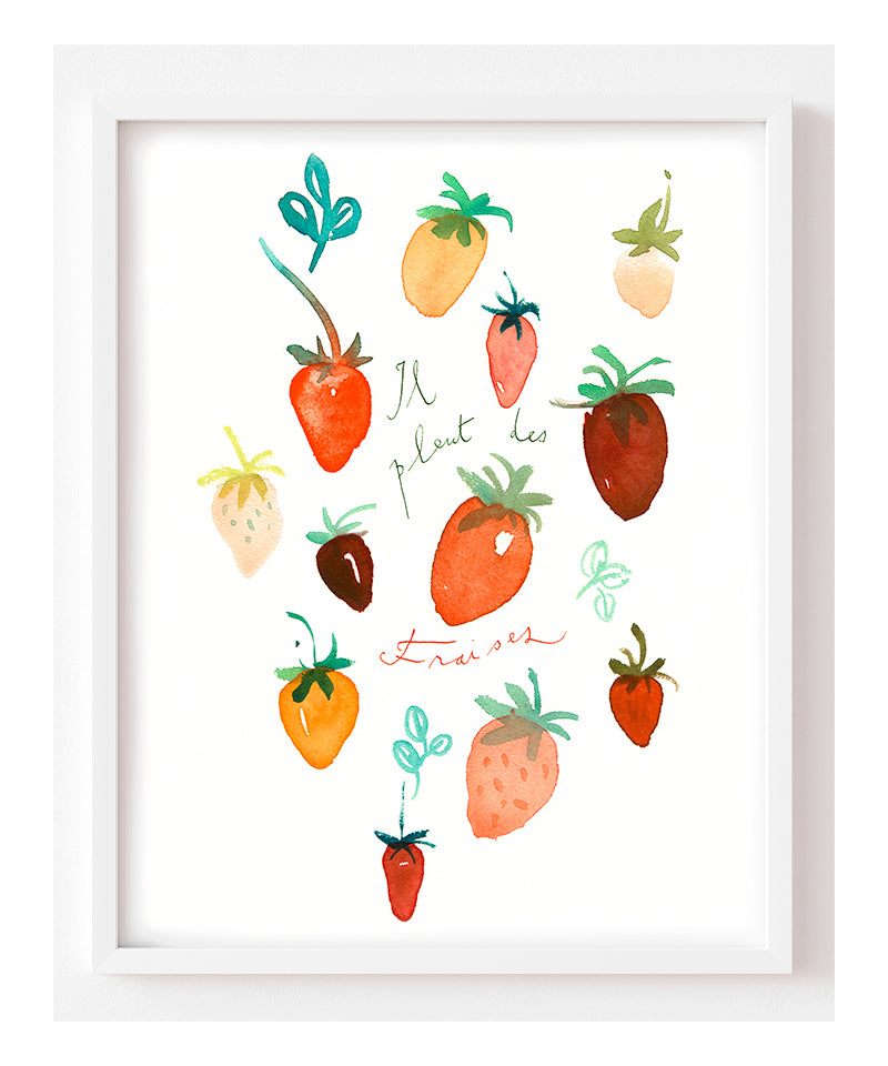 Il pleut des Fraises ( It is raining Strawberries )