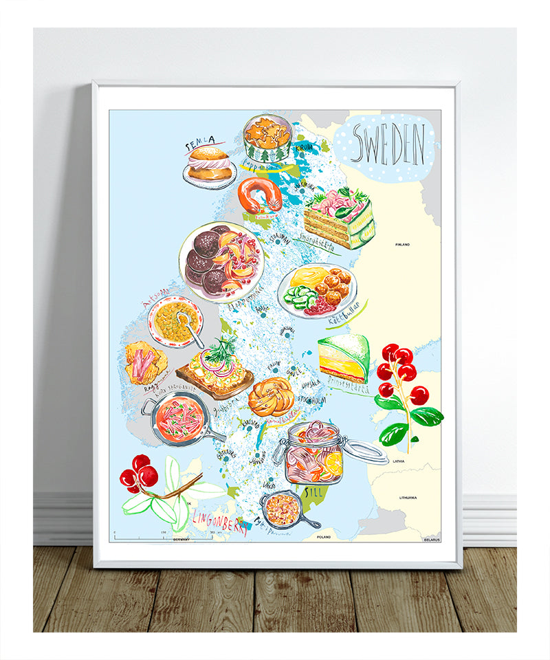 Sweden food map