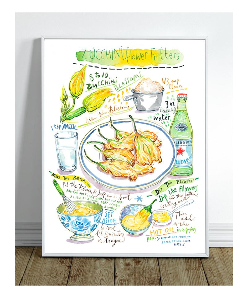 La recette des Beignets de fleurs de courgettes