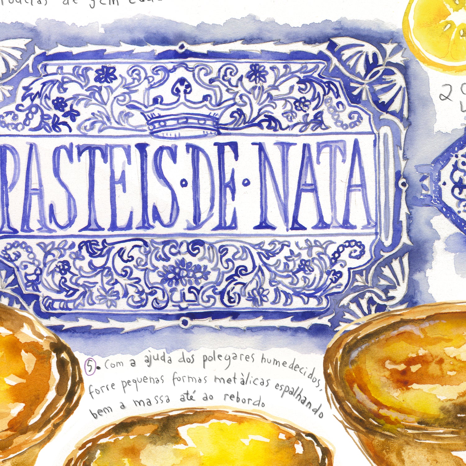 La recette des Pasteis de Nata - en portugais