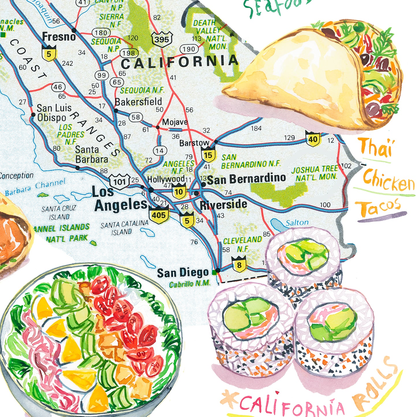 California Food Map