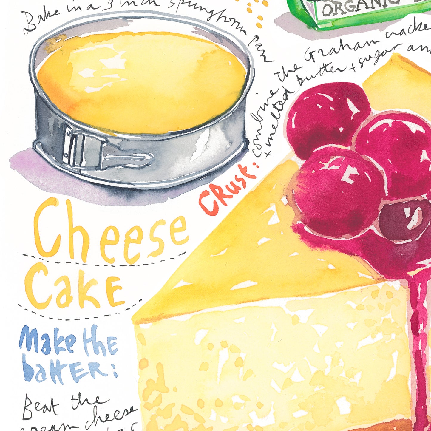 Cheesecake recipe print