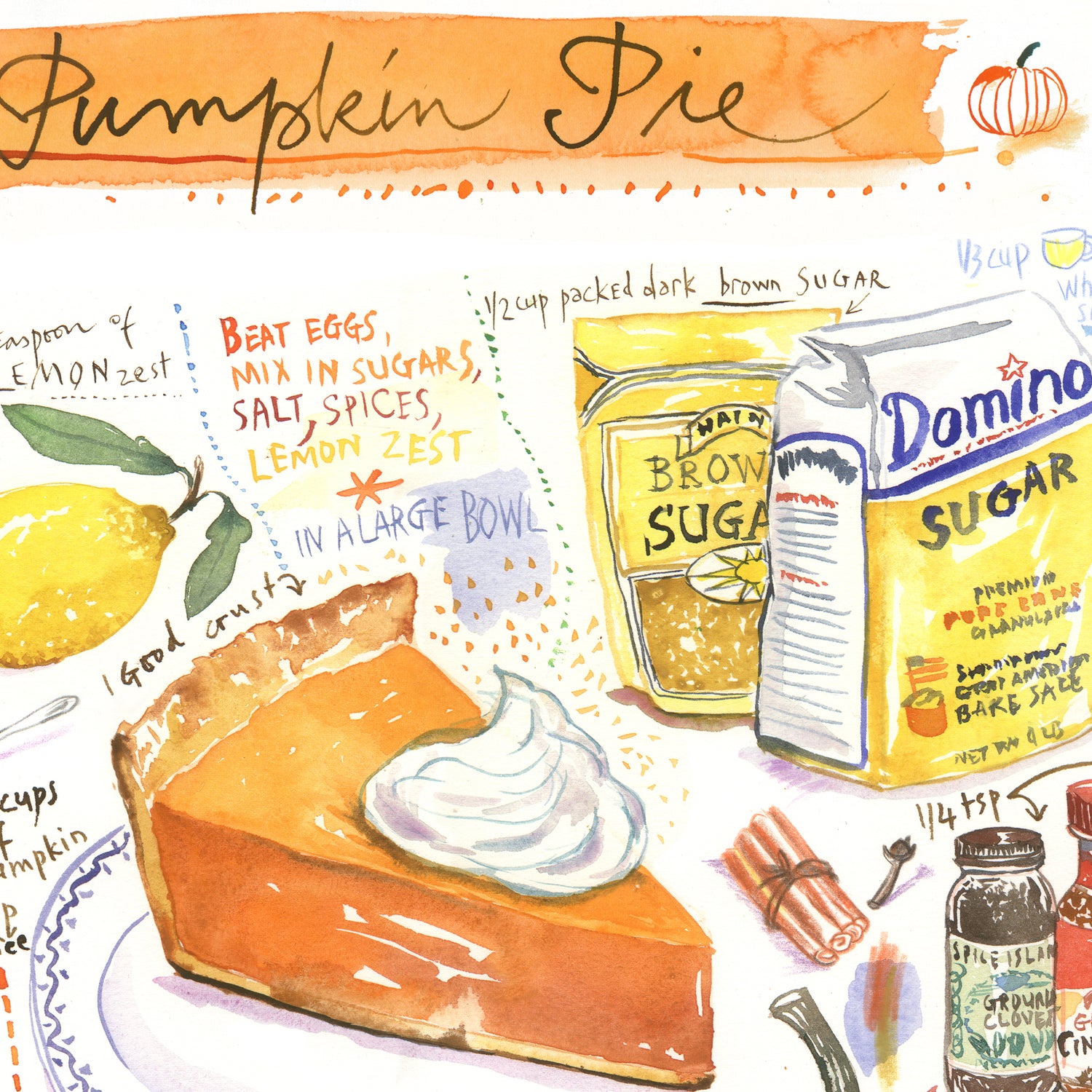 Pumpkin pie recipe