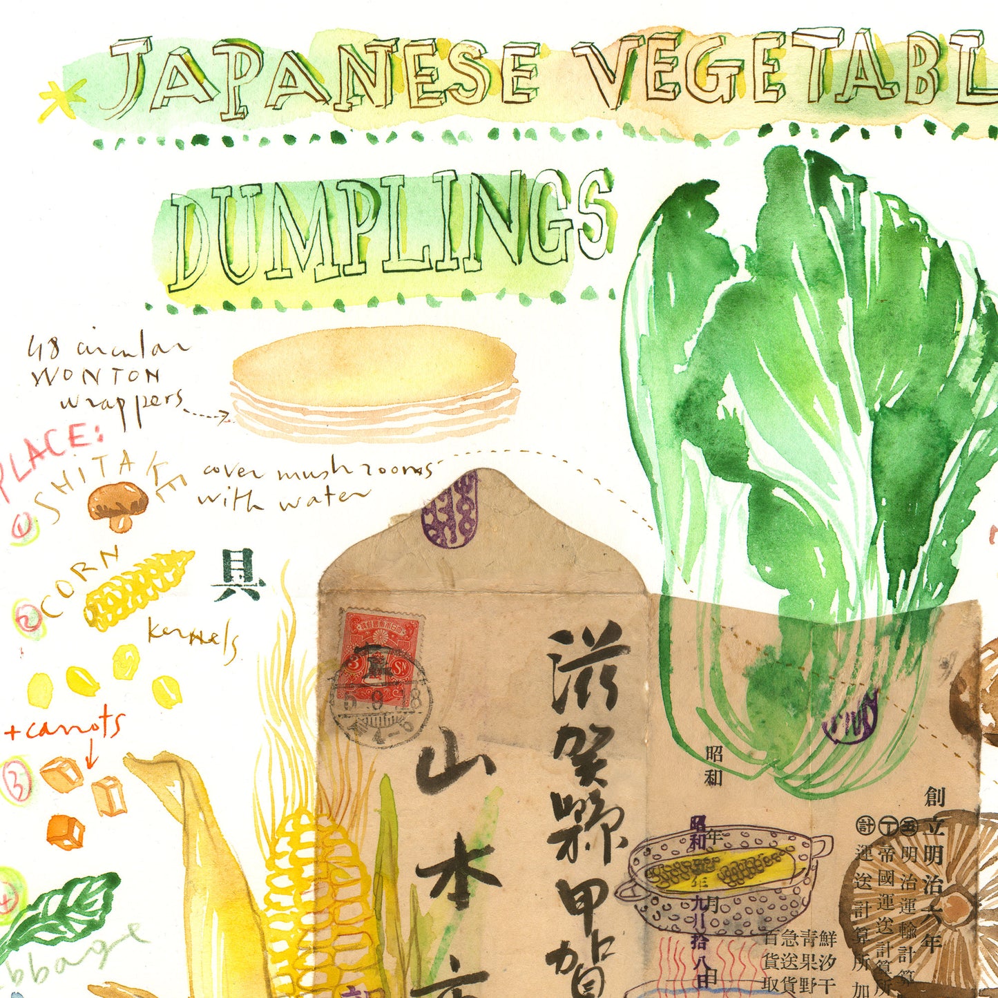 Japanese vegetable dumpling recipe