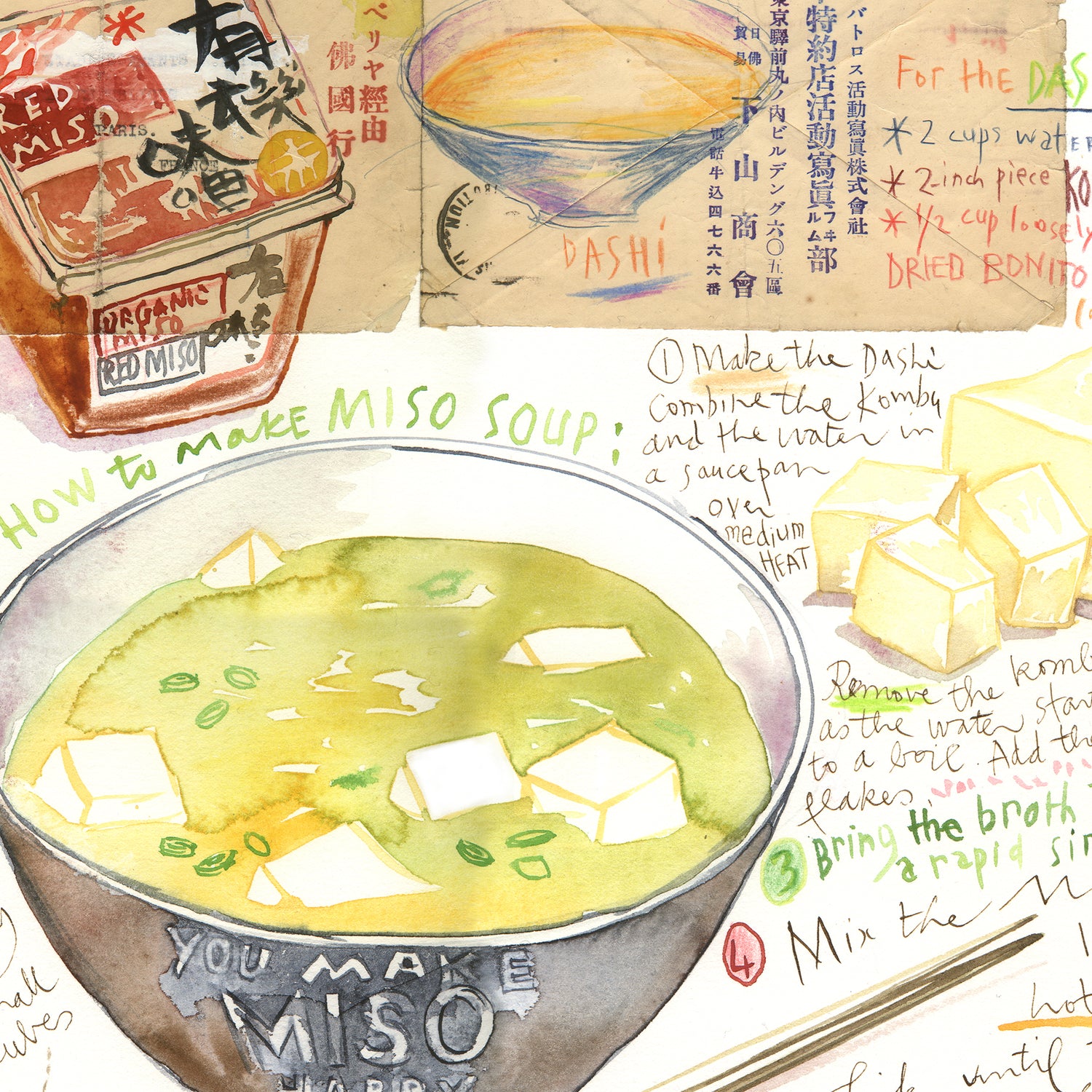 La recette de la Soupe Miso