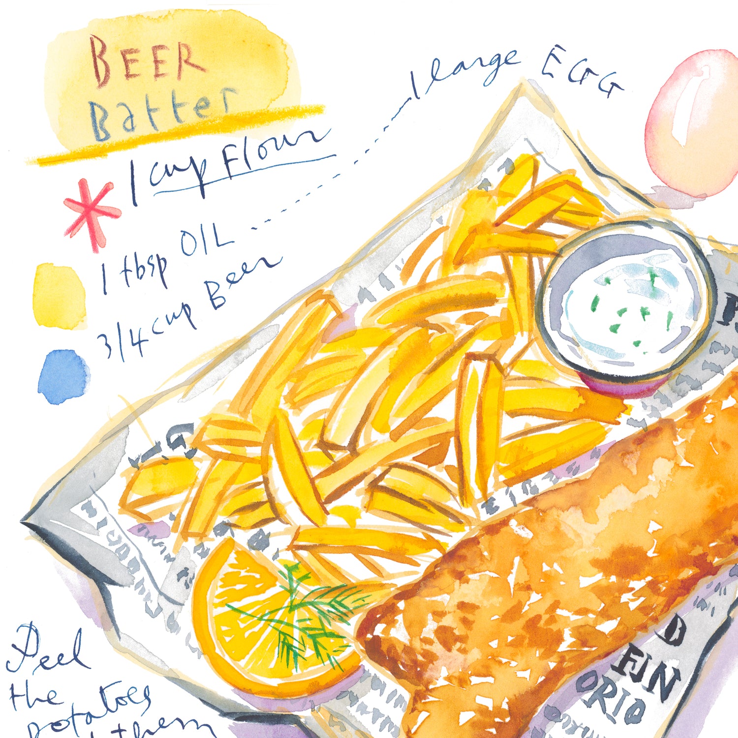La recette du Fish'n Chips