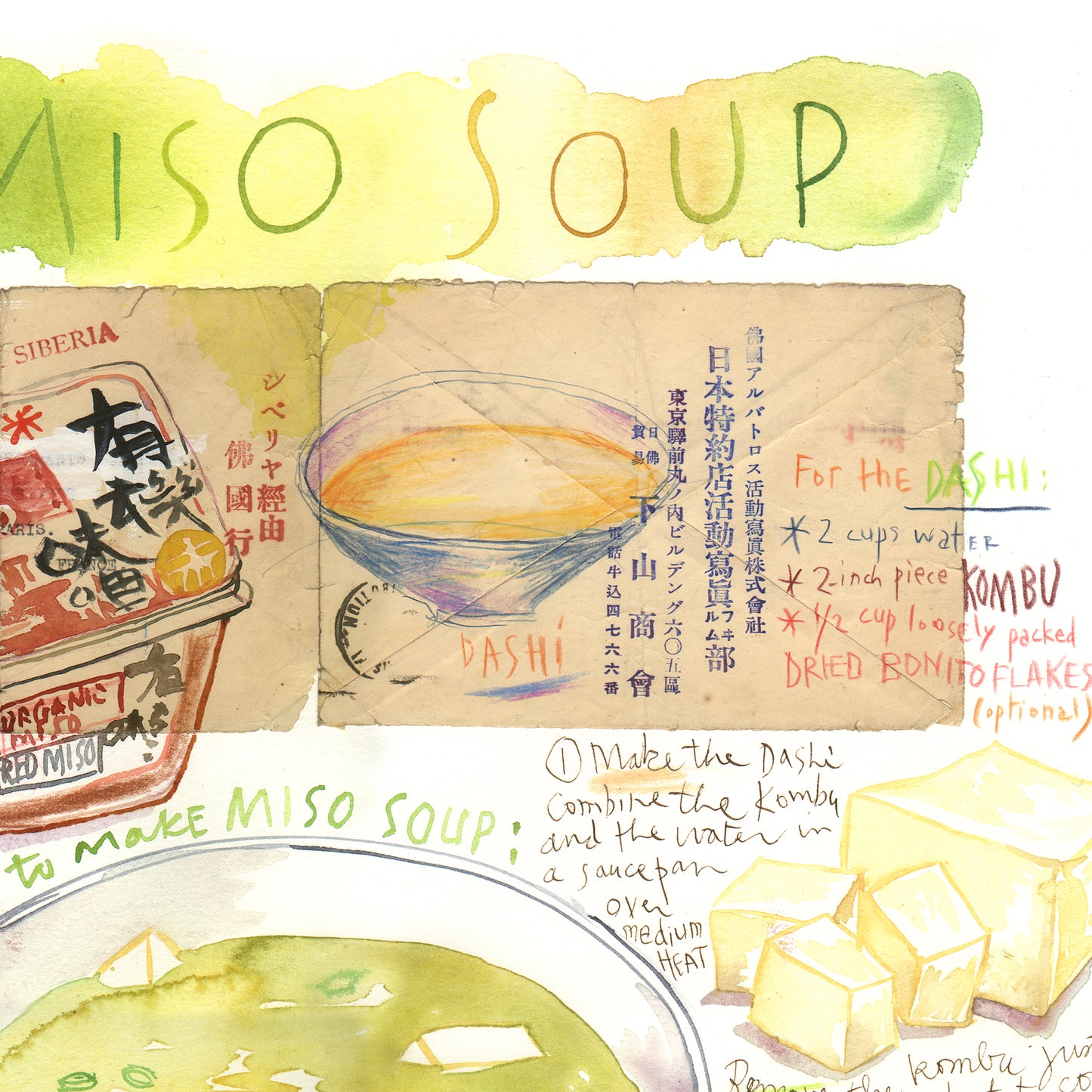 La recette de la Soupe Miso