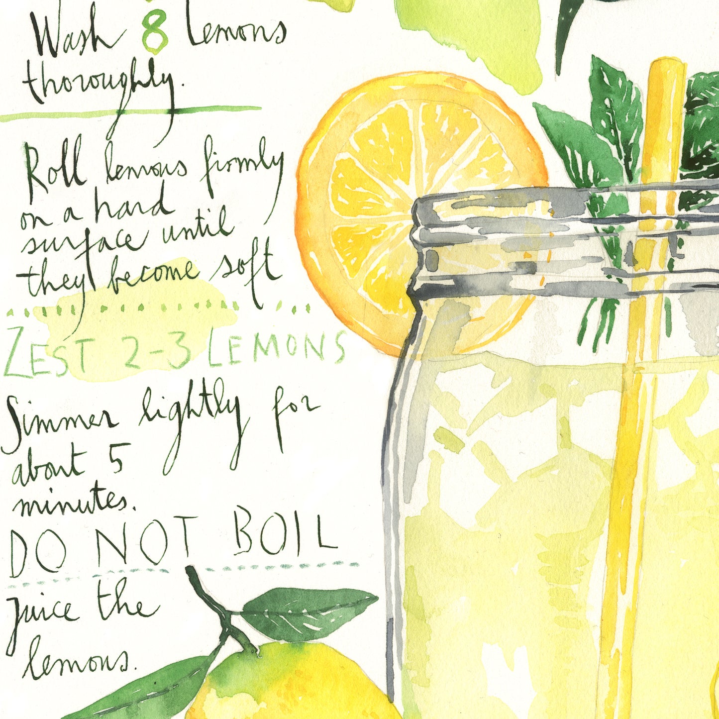 Homemade lemonade recipe
