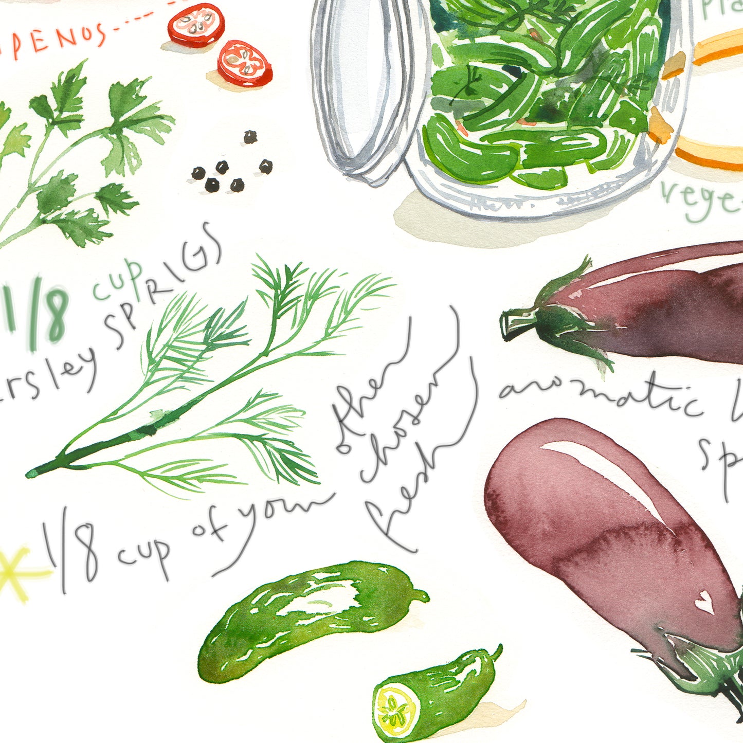 Pickle recipe print