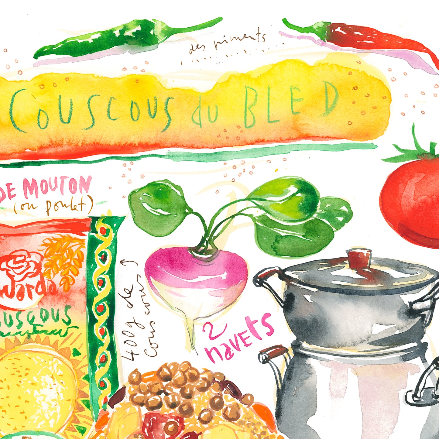 Le Couscous du Bled - Mediterranean couscous recipe
