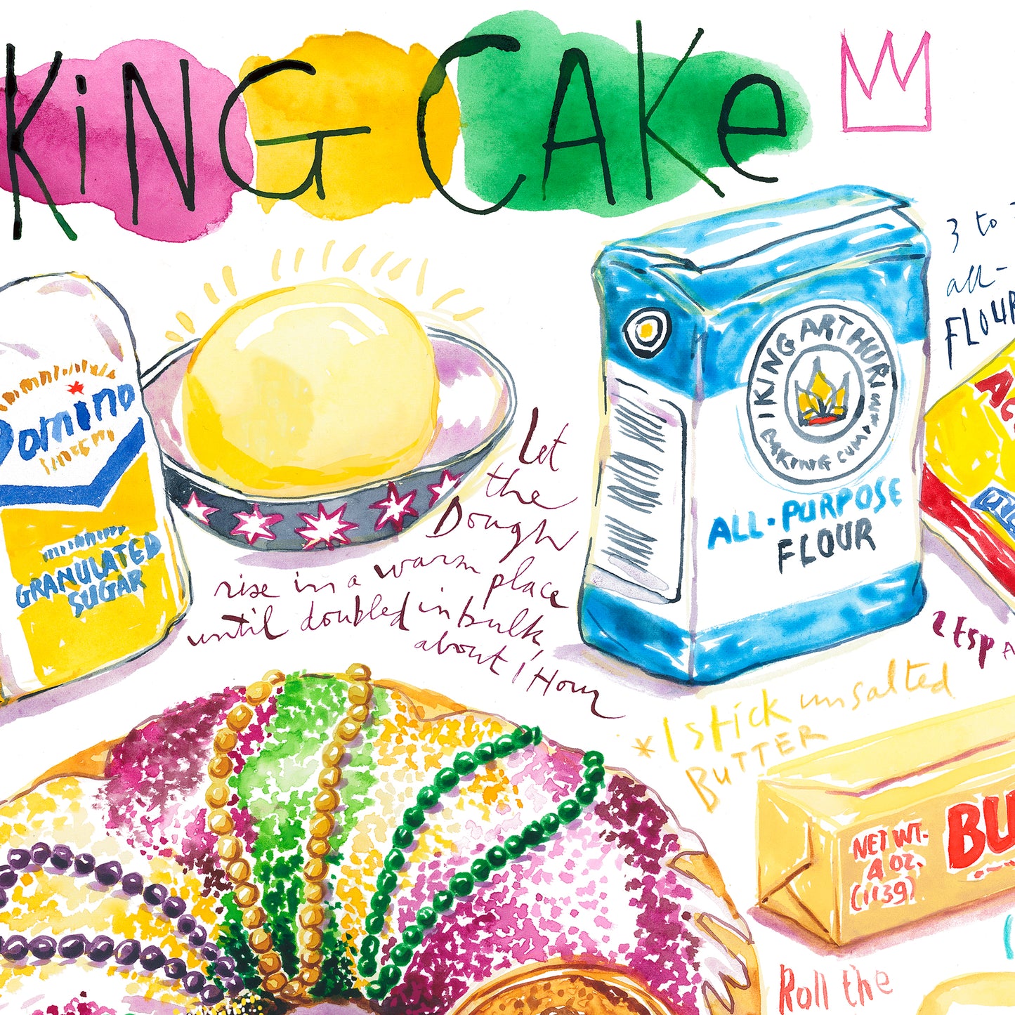 Louisiana King Cake recipe