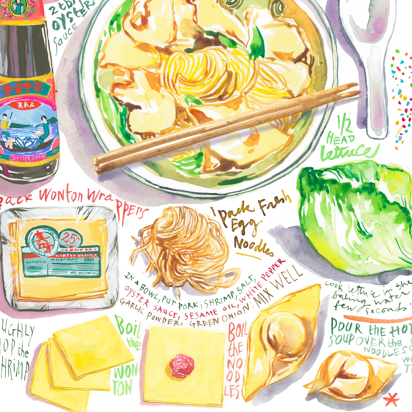 Hong Kong Wonton Noodle Soup recipe