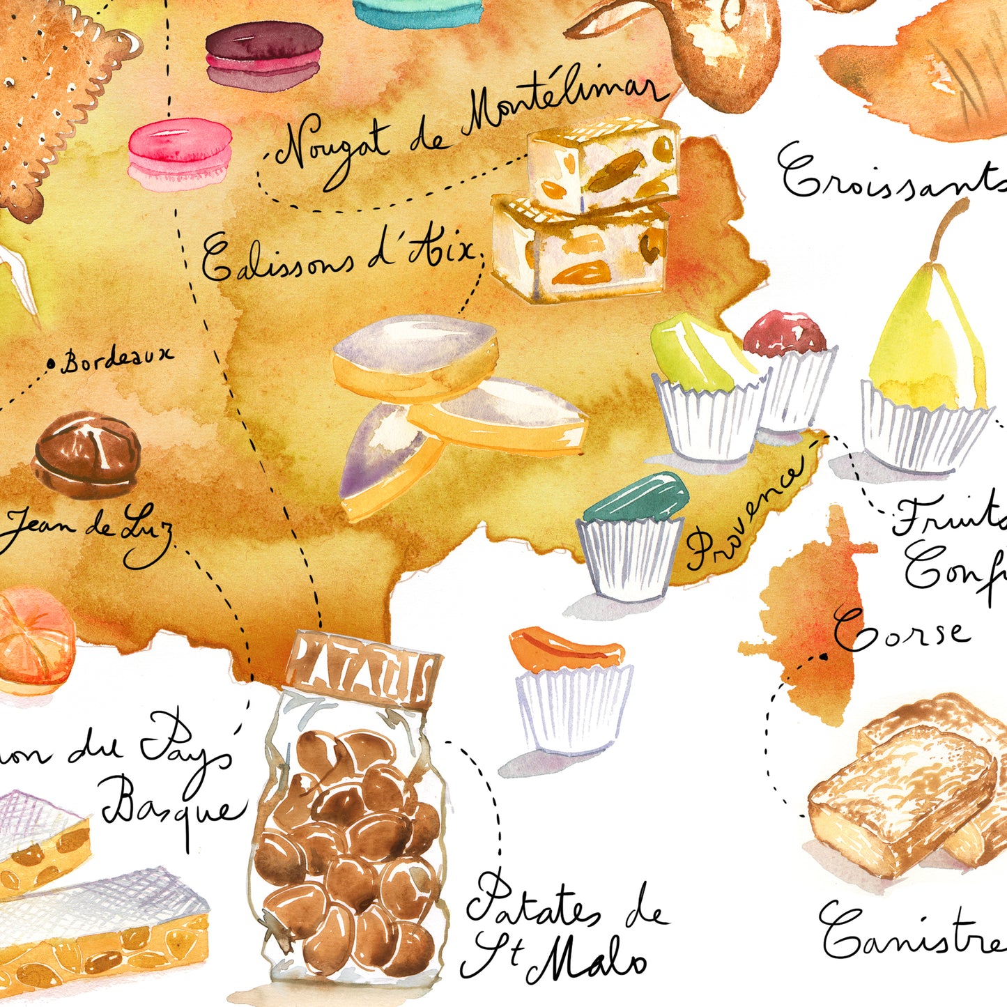 French treats - France map
