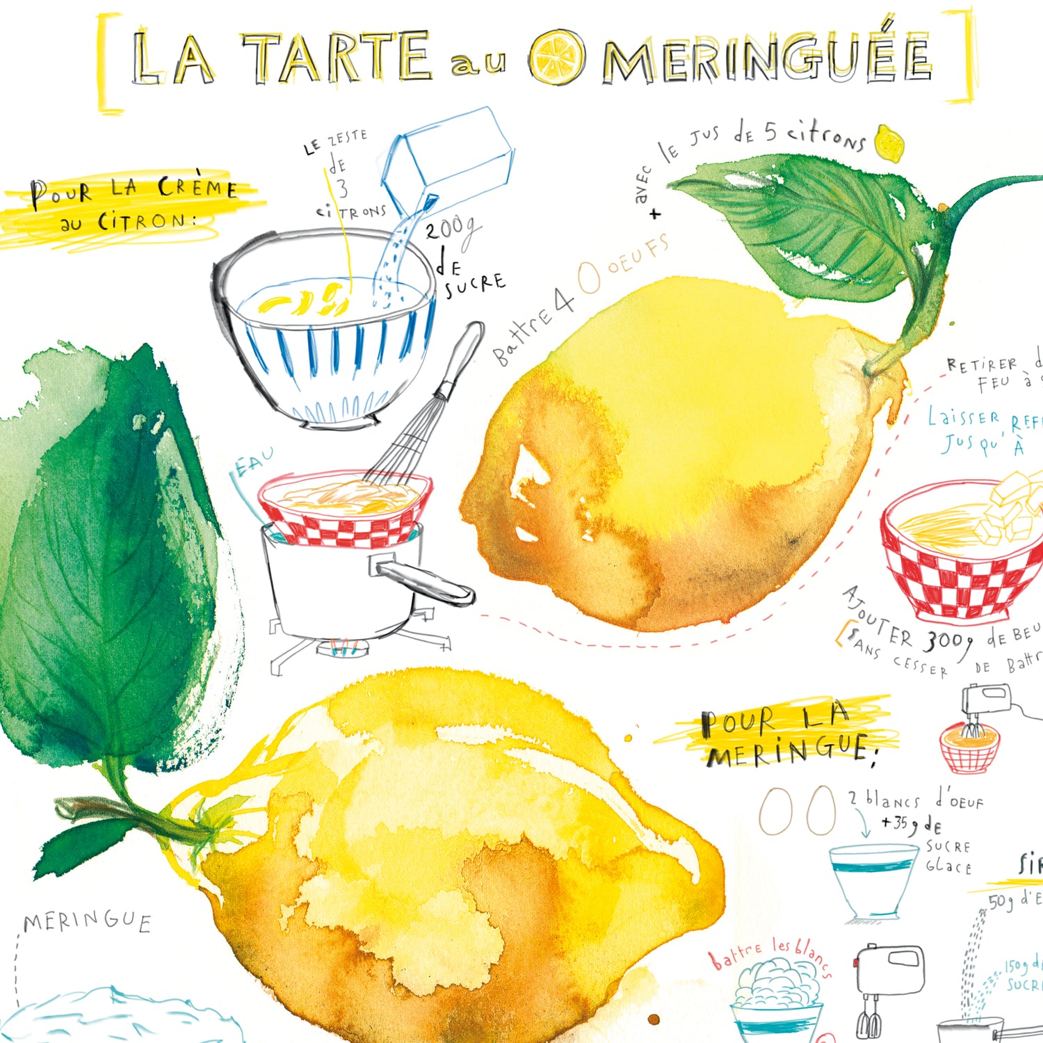 Recette de la Tarte au Citron Meringuée