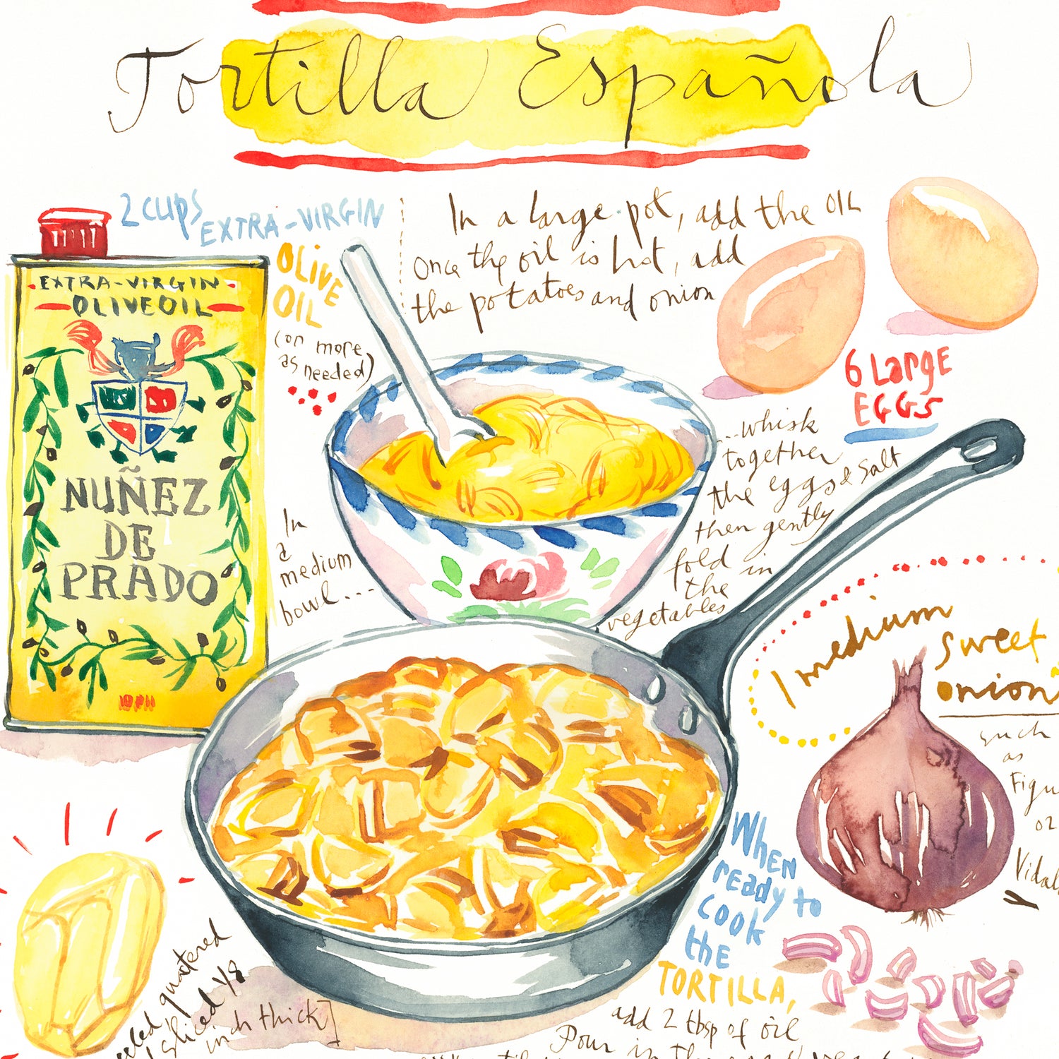 La recette de la Tortilla de Patatas