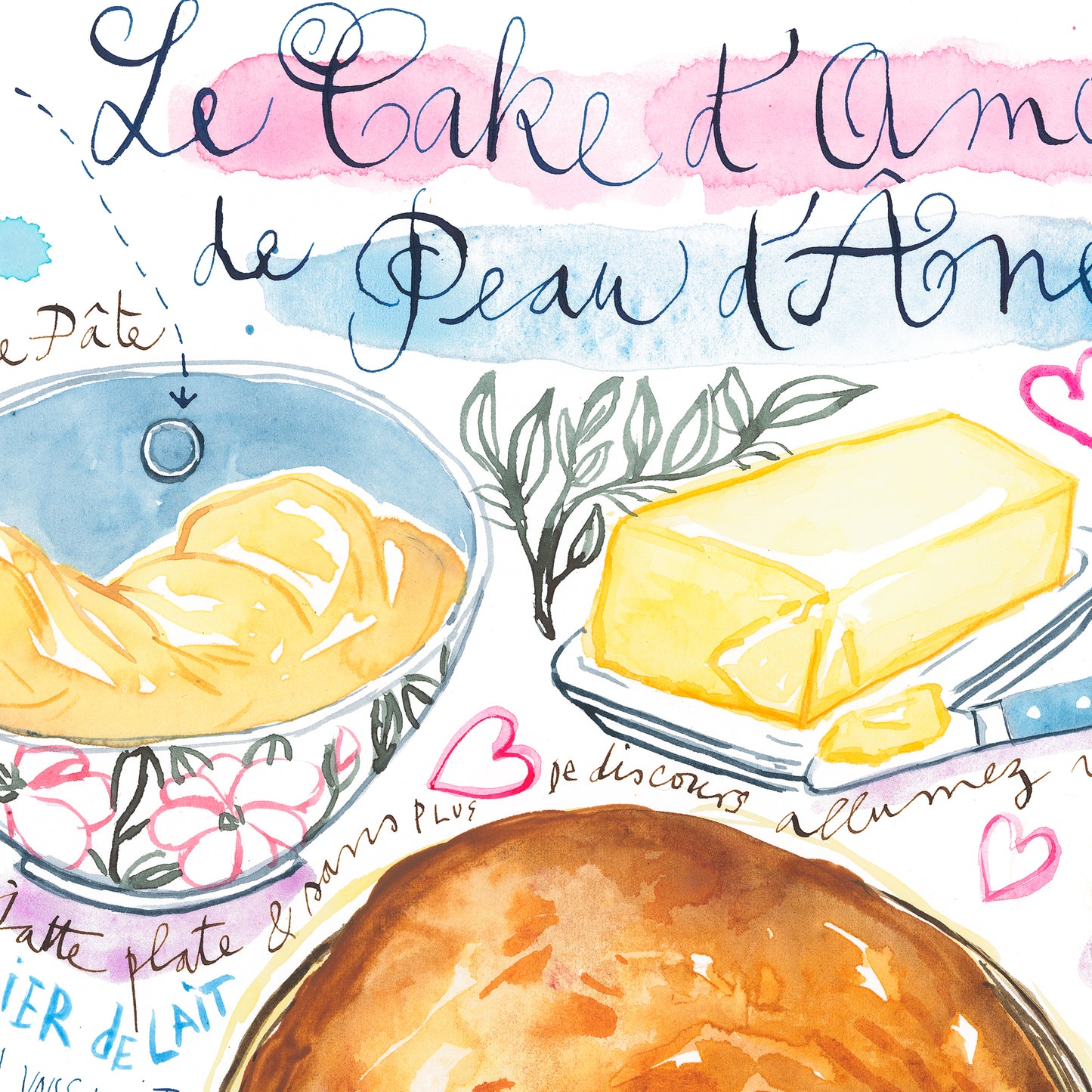 La Recette du Cake d'Amour de Peau d'Âne - The Recipe for Donkey Skin Love Cake