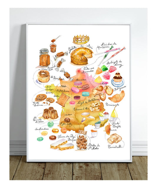 French treats - France map