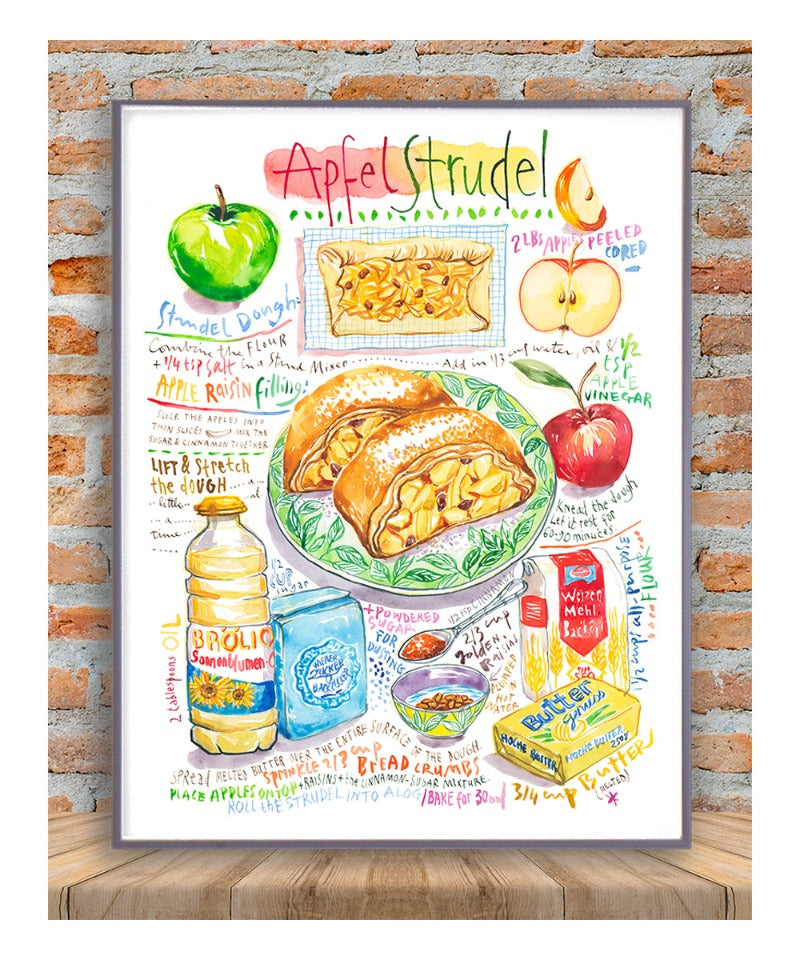 La recette du strudel aux pommes - Apfelstrudel
