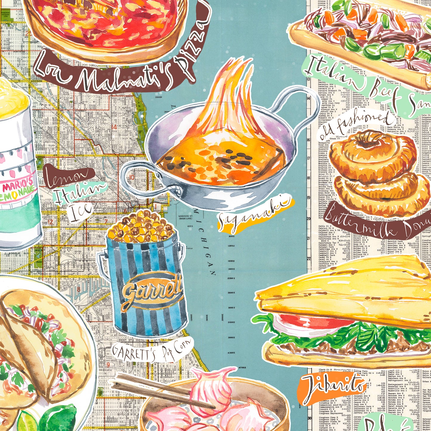 Carte de Chicago et ses Spécialités Culinaires