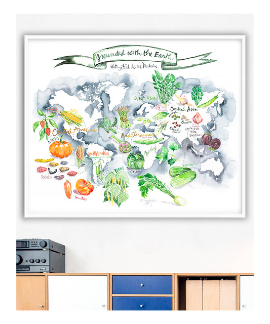 Carte des Légumes dans le Monde