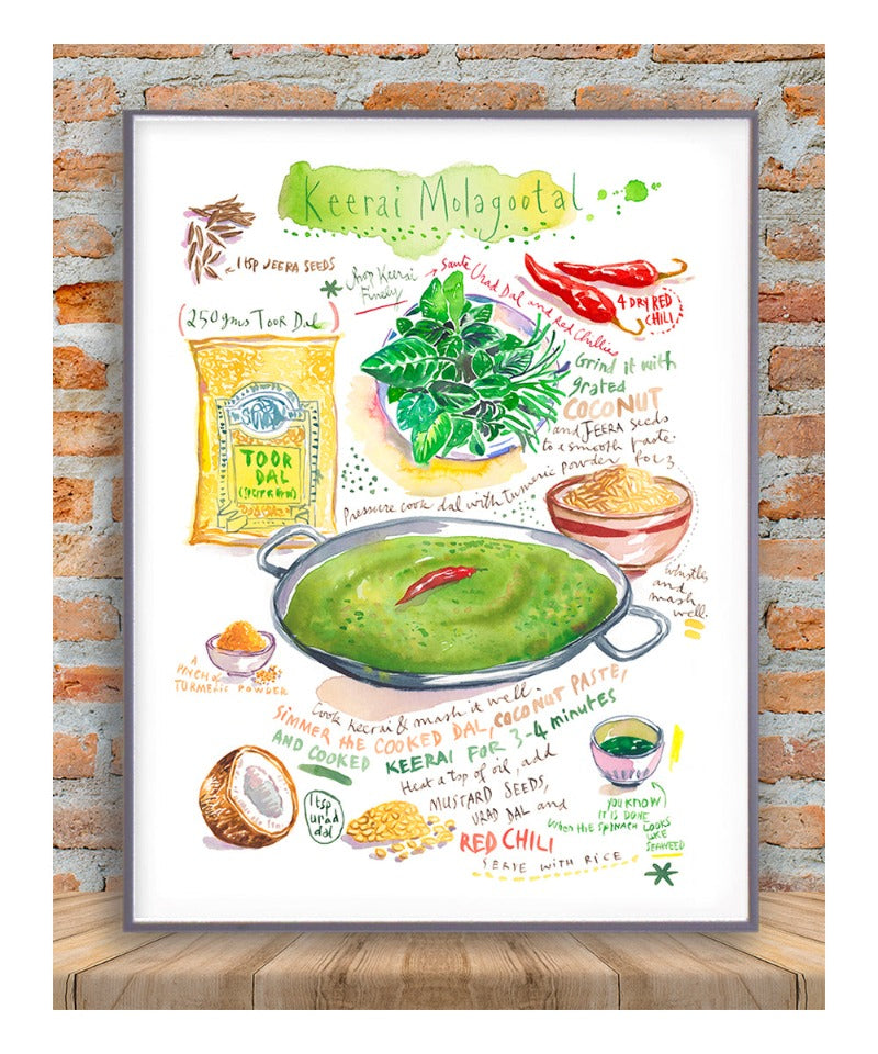 La recette du Curry Keerai Molagootal