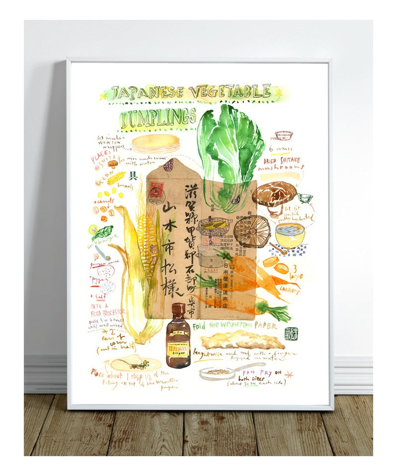 Recette des raviolis japonais aux légumes