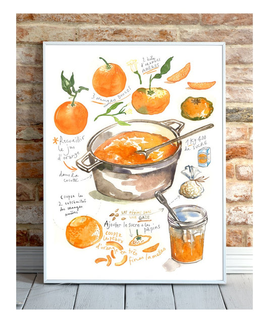 La recette de la Marmelade d'Orange