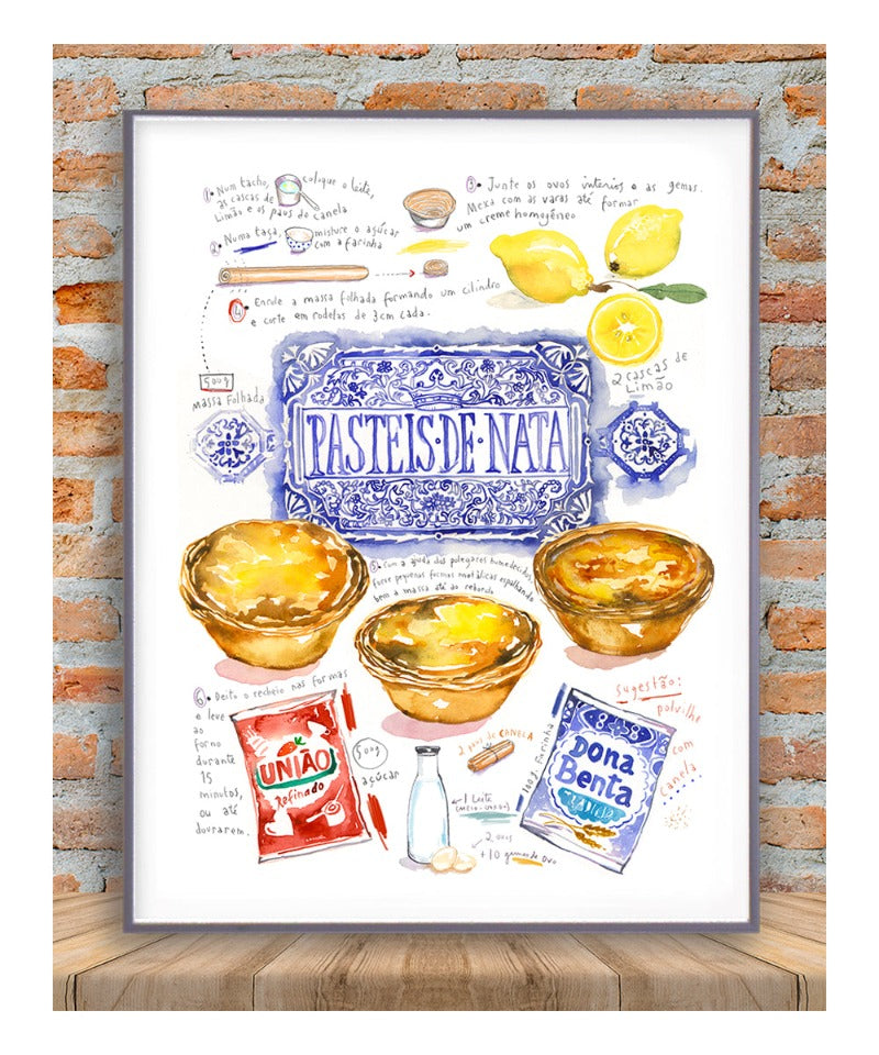 La recette des Pasteis de Nata - en portugais