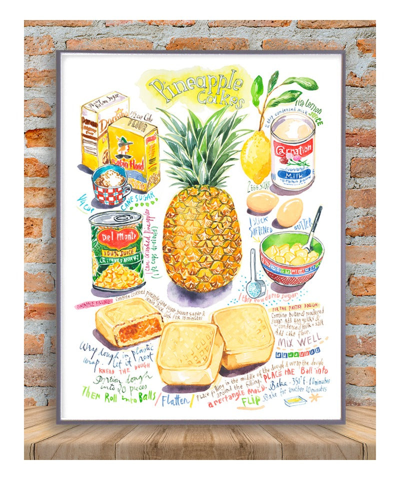 Recette des Gâteaux à l'Ananas Feng Li Su